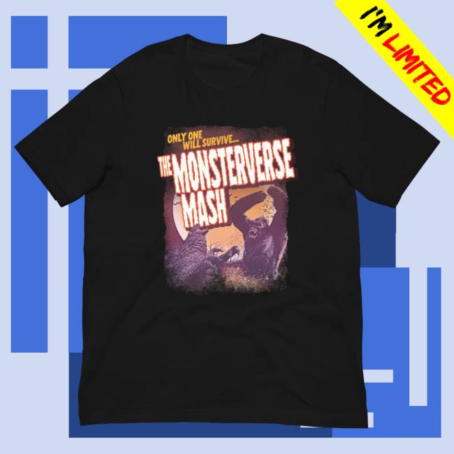 Official Monsterverse The Monsterverse Mash Adult Hot Shirt - Azltee